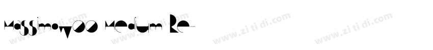 MassimoW00 Medium Re字体转换